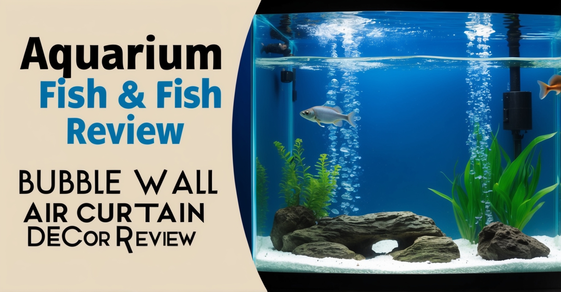 Aquarium Bubble Wall Air Curtain Decor Review