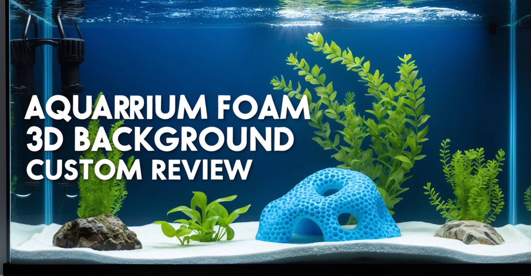 Aquarium Foam 3d Background Custom Review
