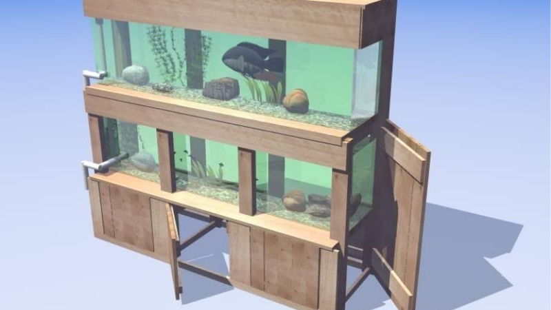 best double aquarium stand for two tanks