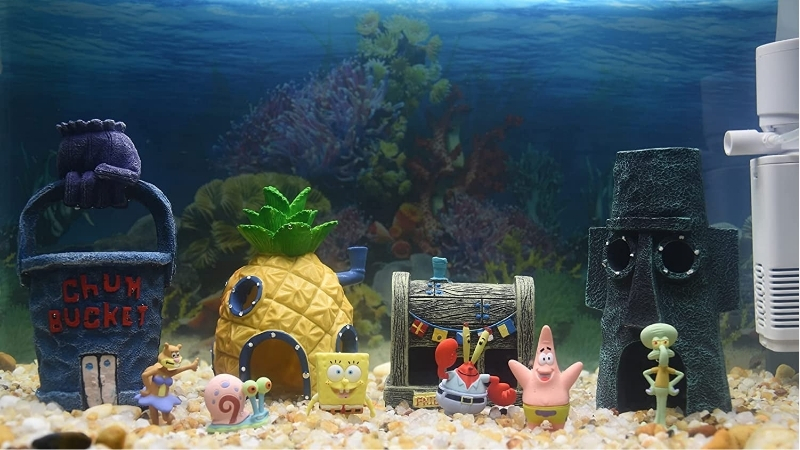 best licensed aquarium ornaments spongebob