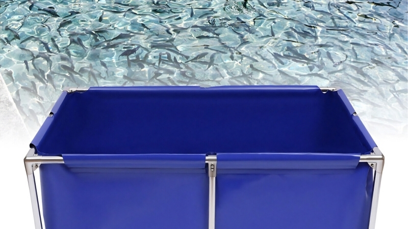best pvc canvas fish pond for koi farming