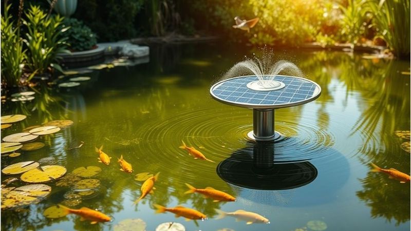 best solar powered pond aerator