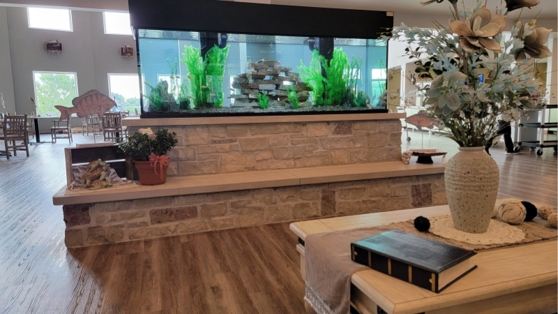 how to level a large aquarium stand properly